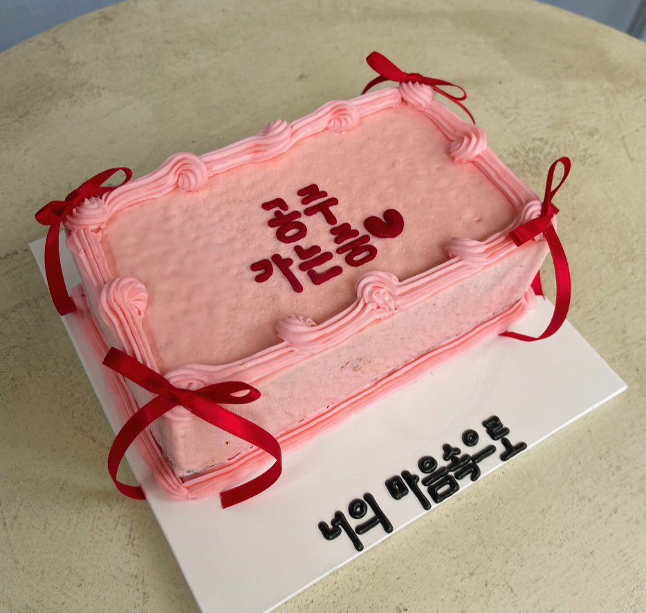 [LOTTE] 리본 직사각 케이크